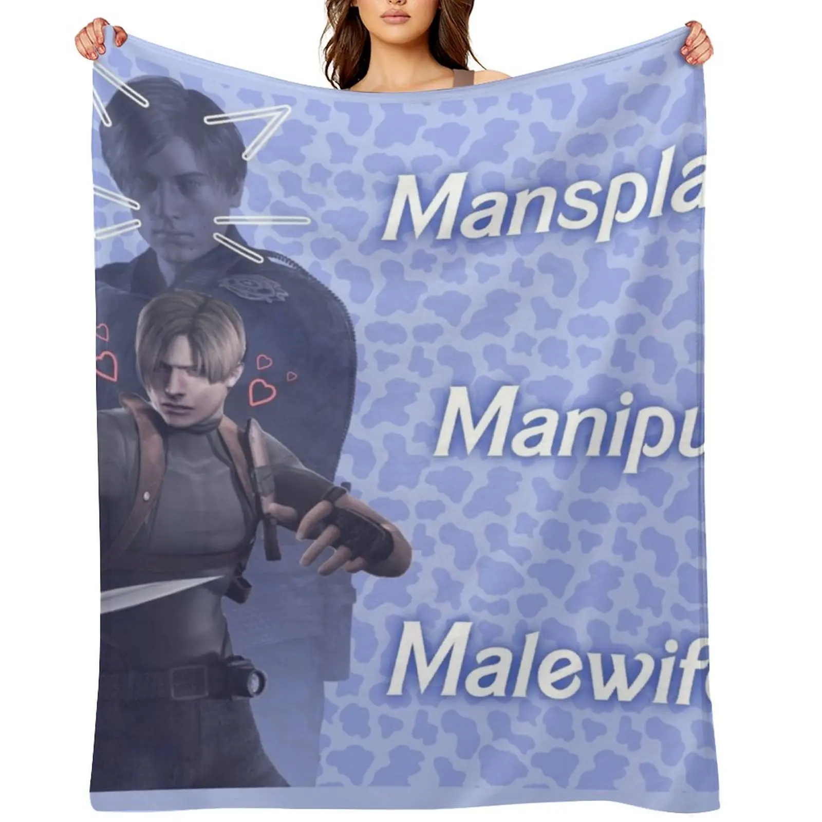 

Mansplain, Manipulate, Malewife Leon (Cow) Throw Blanket heavy to sleep Blankets For Baby Hairys warm winter Blankets