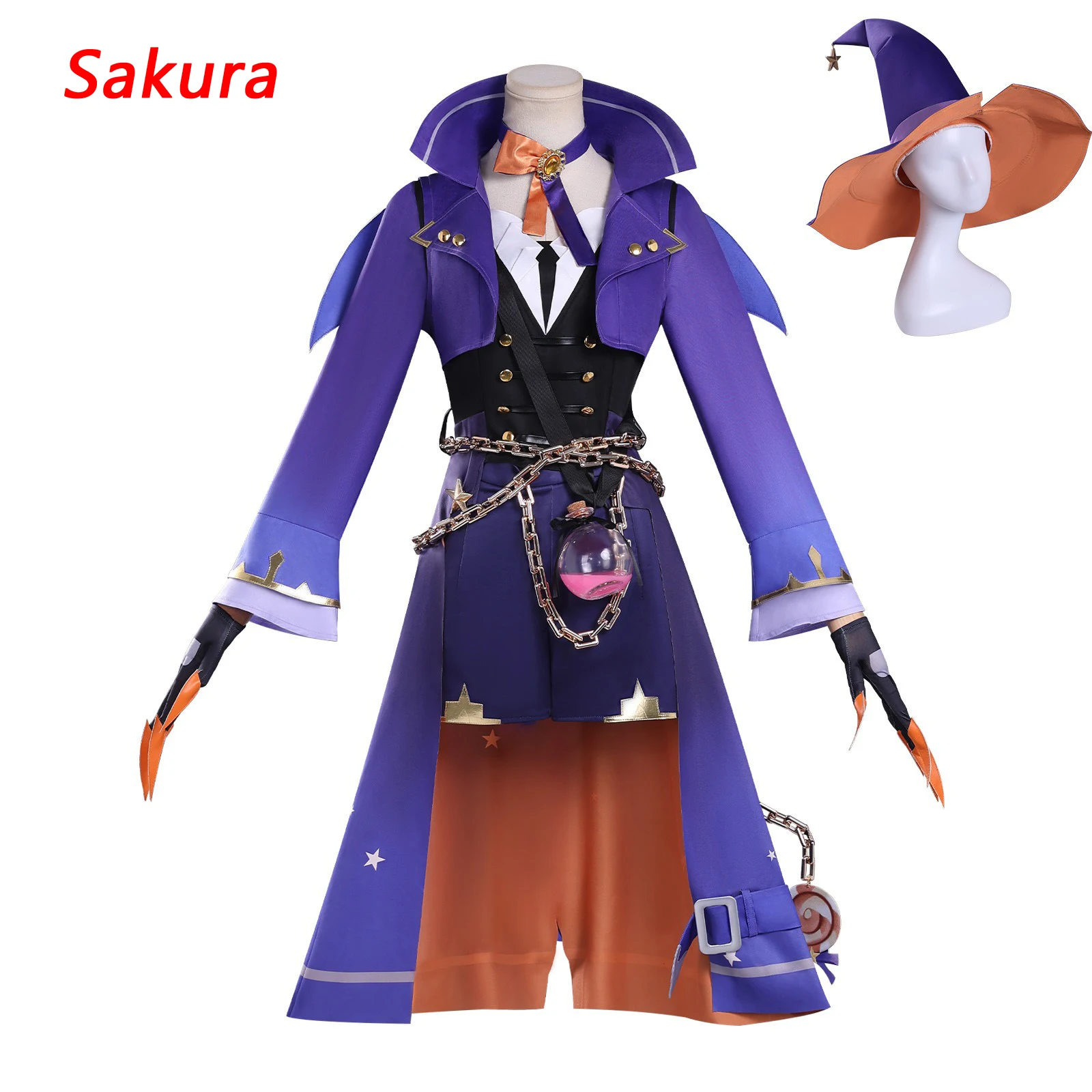 

Vantia Cosplay Costume (Shadow Style) Feather Trimmed Battle Suit Full Set High Quality Anime Clothes (Male/Female Adult)