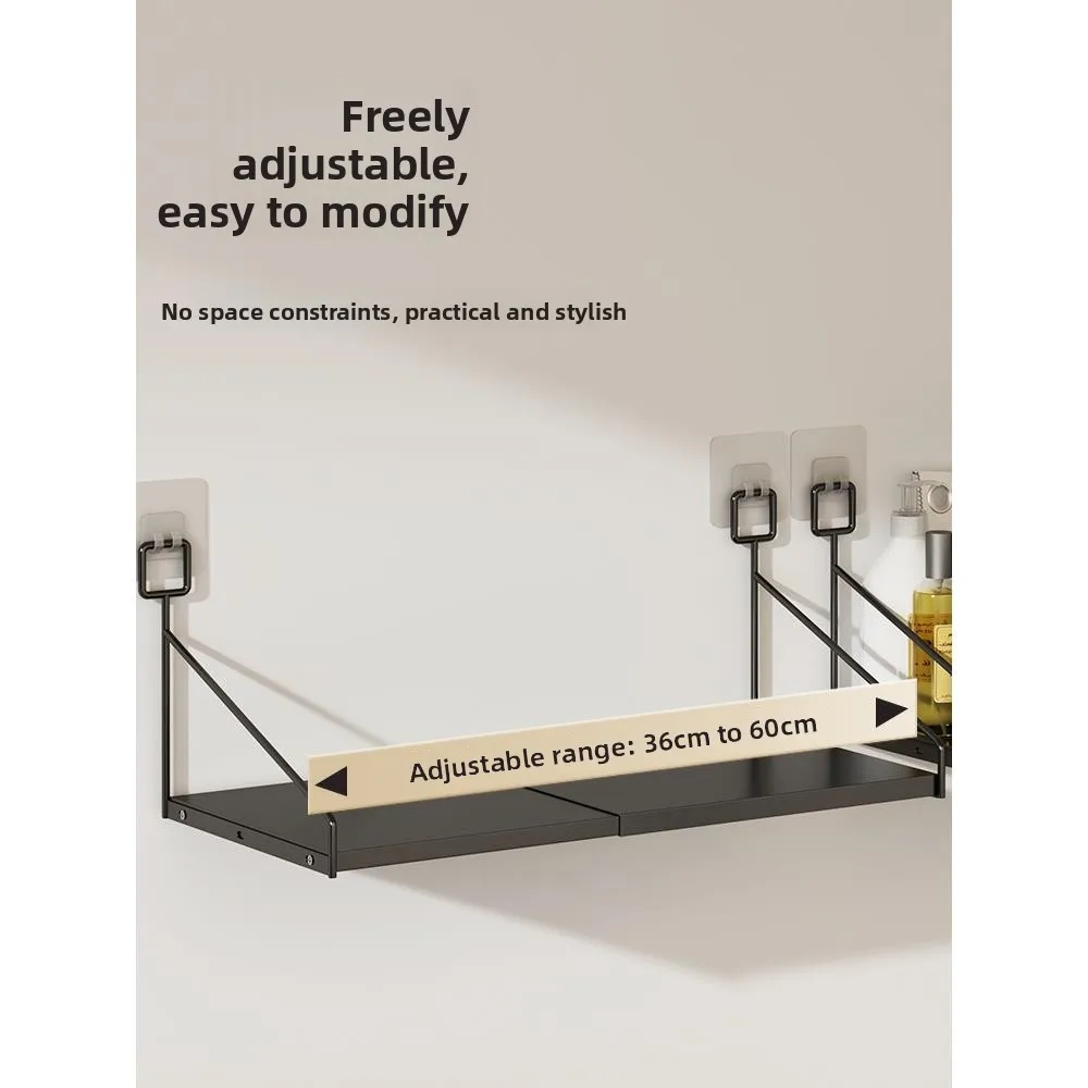 Wall-Mounted Storage Rack Bedside Hanging Basket Empty Space Underbed Organizer Clothing Storage Shelf No-Drilling Installation