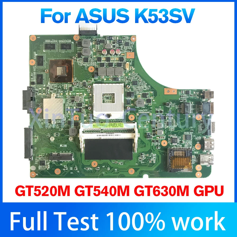 Asusのラップトップマザーボード,完全にテスト済み,ksv,53rev 3.0, 3.1 k53sd,k53sc,k53sv,k53sj,x53s,gt520m,gt540m,gt630m,gpu