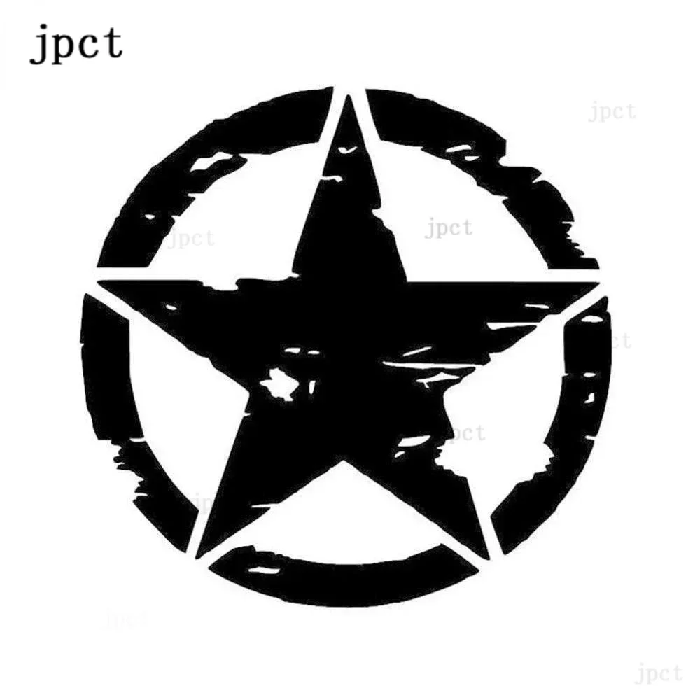 JP auto decal is used for Pentagram auto modeling personalized Jeep accessories waterproof sticker, 15cm * 15cm