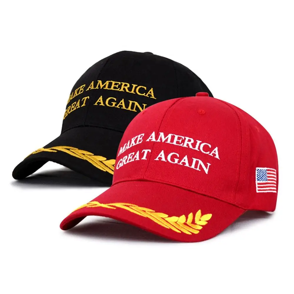 Make America Great Again Donald Trump Hat Adjust Funny Adjustable Red Baseball Cap Patriots President American USA Flag Hat