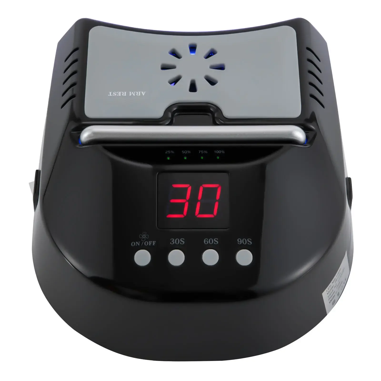 Verbesserte 72 W kabellose UV-LED-Nagellampe mit wiederaufladbarem Akku und Lüfter – professioneller Gel-Nageltrockner für Salon und Zuhause