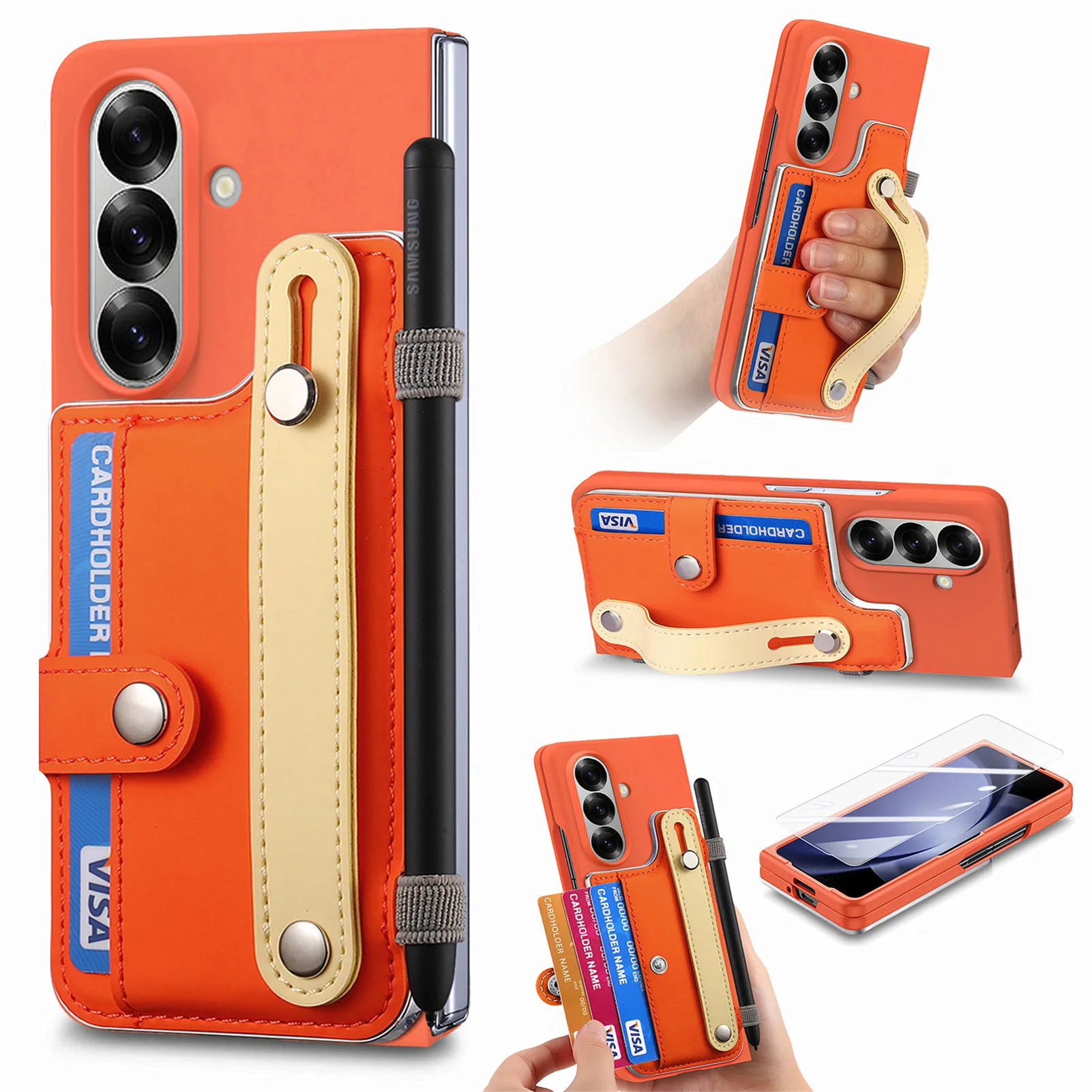 Slim Card Slot Case - Bilek Kayışlı Kart Yuvalı Tam Kapsama