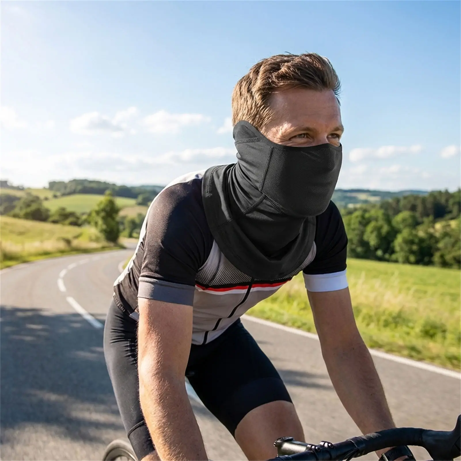 Ice Silk UV Protection Mask for Outdoor Cycling Anti-Ultraviolet Breathable Summer Hiking Fishing Cooling Mask