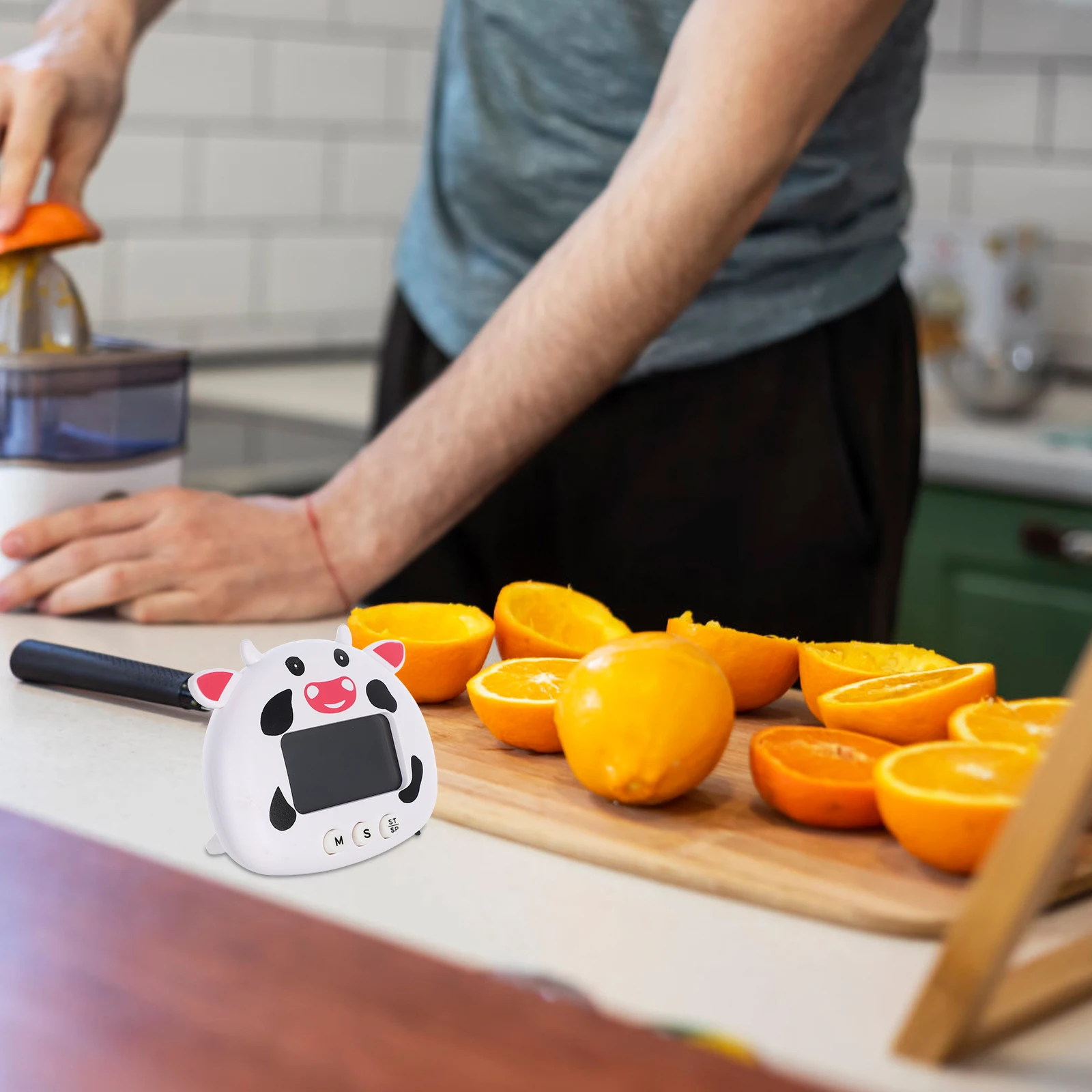 

Cartoon Digital Timer 99min Countdown Kitchen Baking Study Animal Design Portable Electronic Timers Loud Alarm Manual Easy