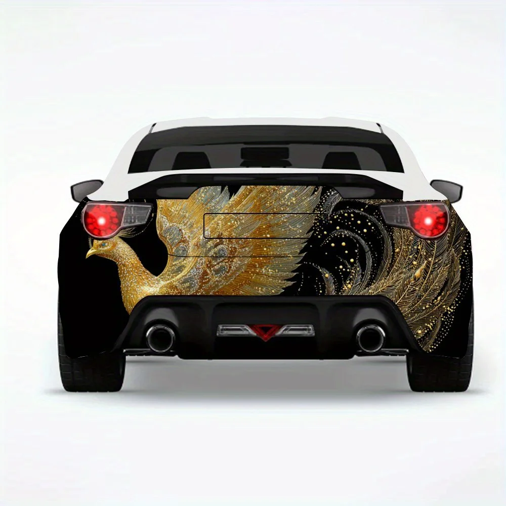 

Golden Phoenix Car Sticker-Vinyl Decal for Car Rear, Waterproof Self-Adhesive Vinyl Stickers for Vehicle Tail & Bumper, Decorati