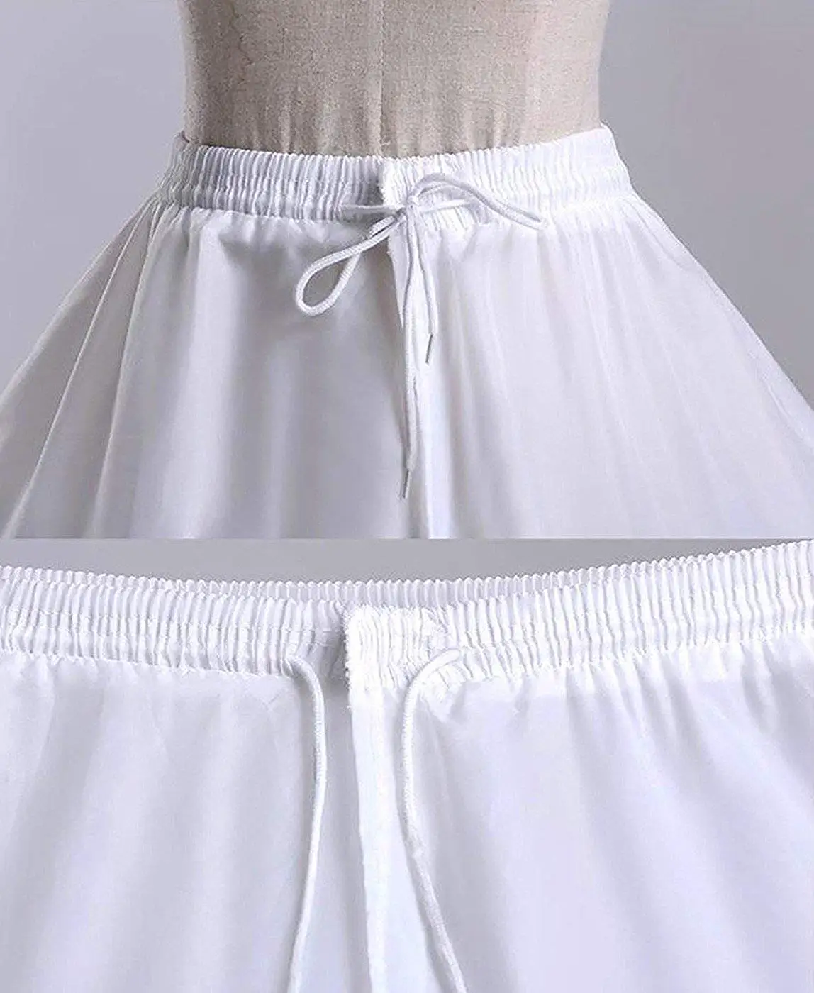 Vrouwen Crinoline Petticoat 3-hoepels rok elastische halve slip A-lijn onderrok voor bruiloft baljurk bruidsjurk