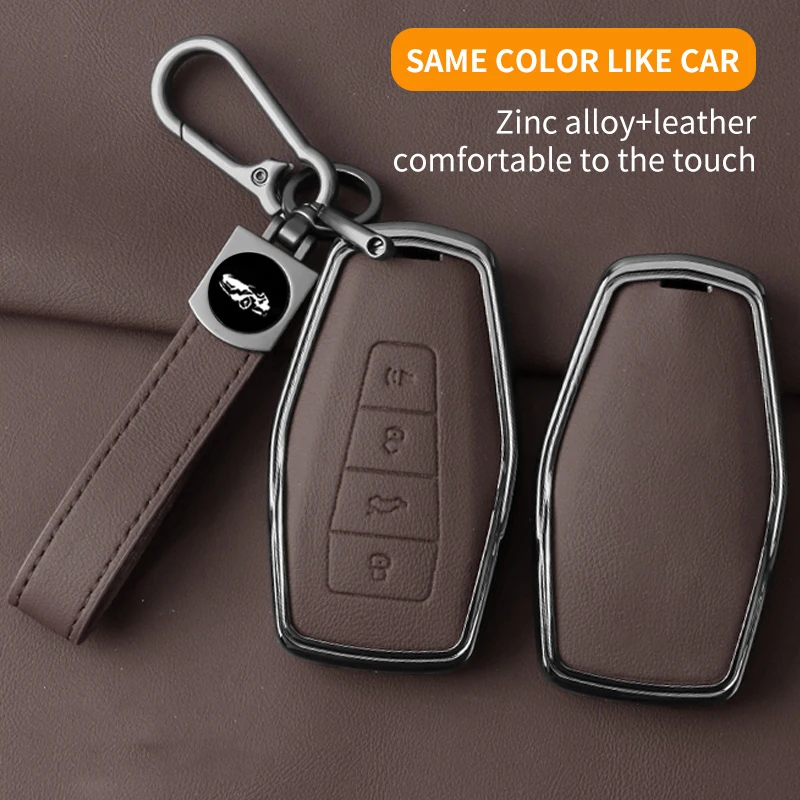 Zinc Alloy Car Key Case Cover for Geely Emgrand Monjaro Starray Tugellao Kavango Coolray X6 Fob Automotive Interior Supplies