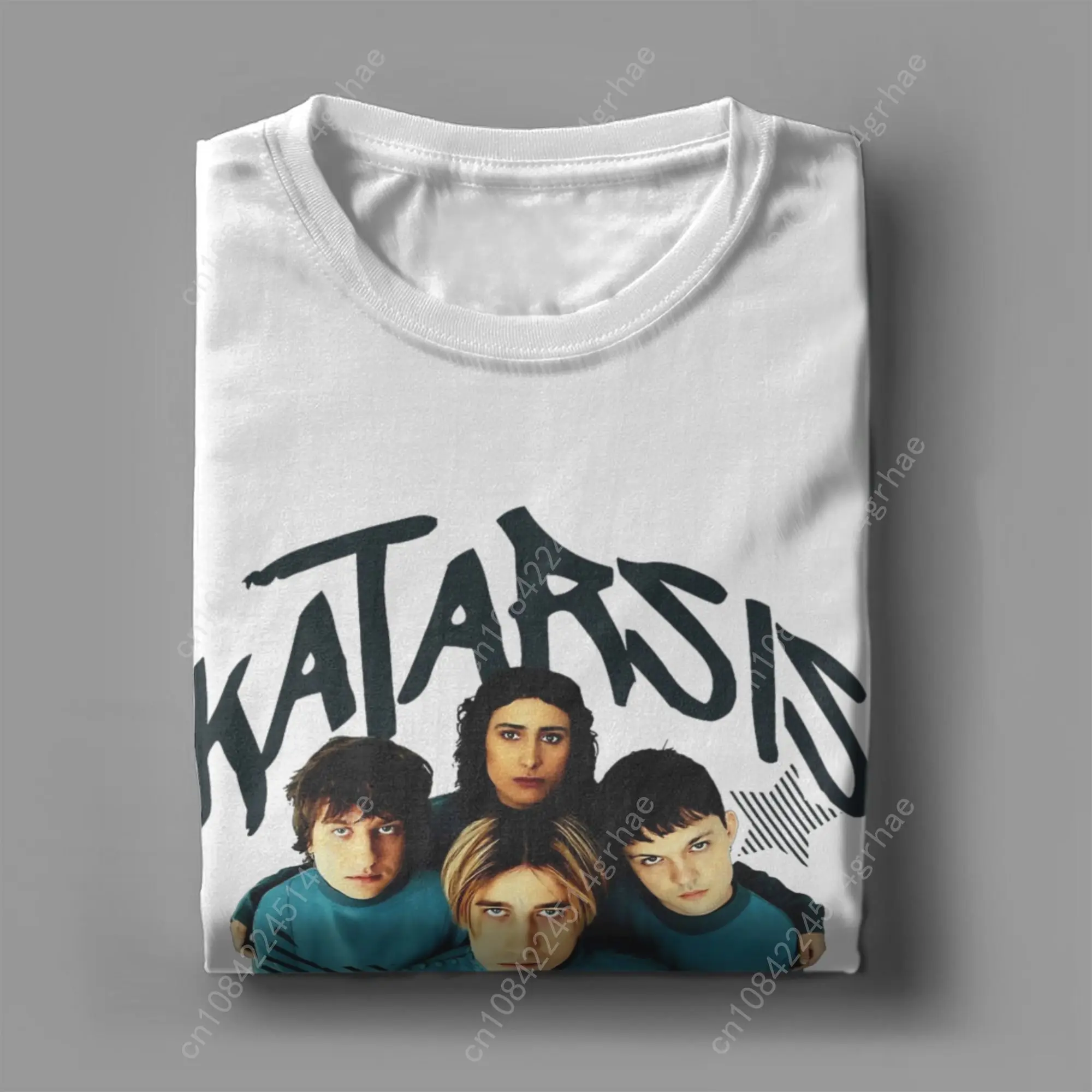 Camiseta de calle de verano Katarsis Tavo Akys, camisetas de moda Eurovisions 2025, Camiseta de algodón para hombres, divertida camiseta holgada de manga corta