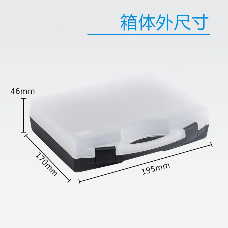 

19,5*17*4,6 см Аппаратные детали Винт Пластиковый ящик для инструментов Прочный и долговечный Маленькие электронные компоненты Прозрачная коробка PP Box