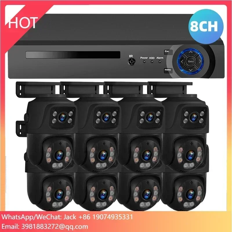 

KERUI 6MP POE Camera NVR System 8 Channel Home Security Camera System CCTV Camera Infrared Night Motion Detection Icsee Xmeye