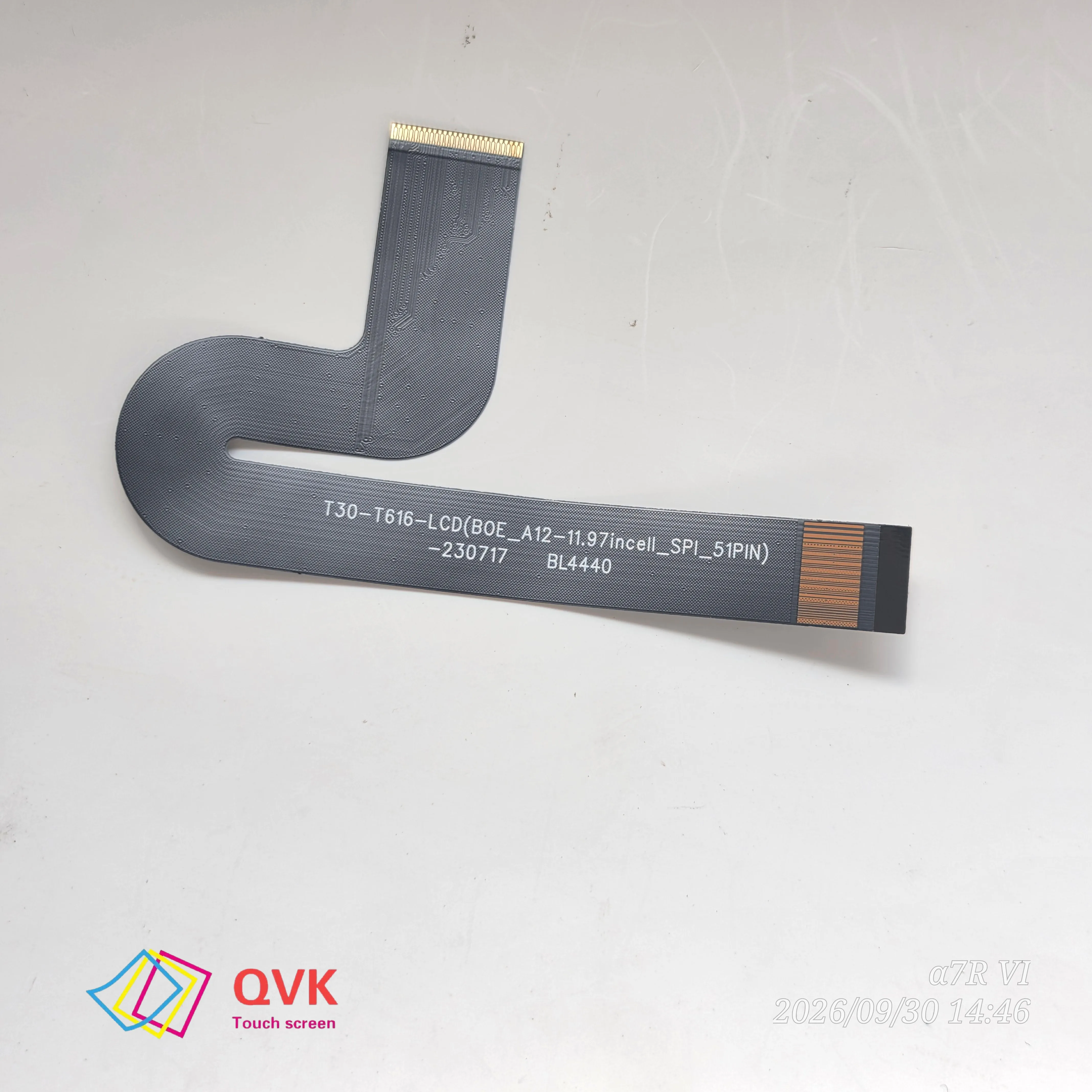12 Inch Tablet PC LCD Flex Cable T30-T616-LCD (BOE_A12-11.97incell_SPI_51PIN) Display Matrix with Motherboard  FPC BL4440