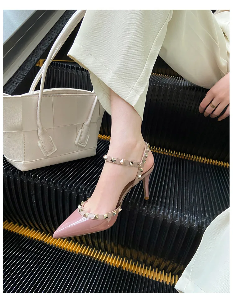 Sexy Women Sandals High Heels Fashion Pointed Toe Shoes Summer 2024 New Dress Party Stilettos Brand Pumps Shallow Women Shoes