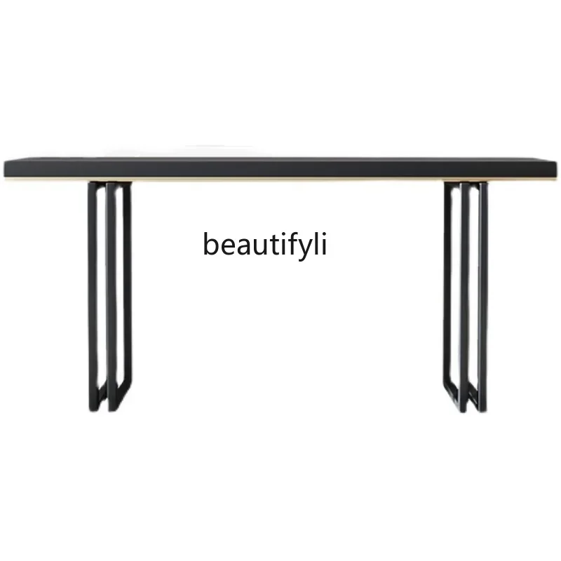 TTT HNew Chinese solid wood splicing metal entrance  art entrance  end view table decorative table side table