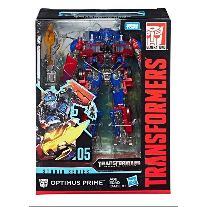 Hasbro Transformers Studio Series SS05 Optimus Prime 18Cm Voyager Class Anime Original Action Figure Model Toy Gift Collection