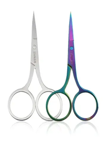 1Pcs Eyebrow Scissor Makeup Eyelash Trimmer Facial Hair Remover Manicure Scissor Nail Cuticle Tool Beauty Scissors