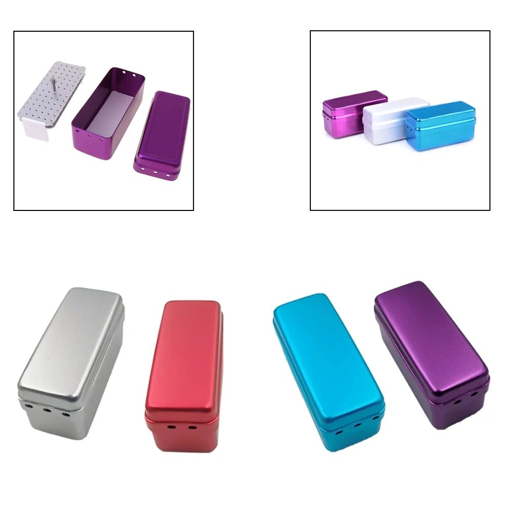 

Dental Autoclave Sterilizer Box 1Pcs Aluminum 72 Holes for Dentist Tools Cleaning Stand Disinfection Case Holder