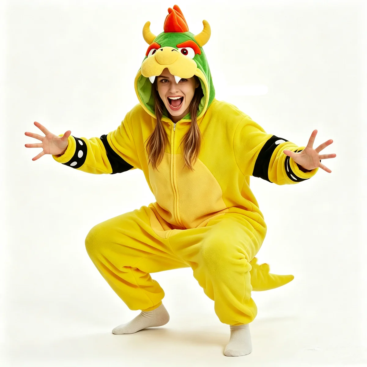 Kuba Pajamas Cartoon Halloween Kigurumi Women Onesie For Adults Christmas Cosplay Costume Fleece Sleepwear Pyjamas Whole Clothes