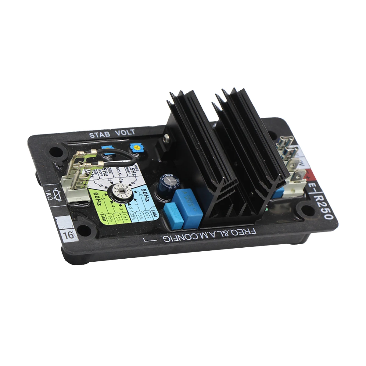 Imagem -06 - Regulador de Tensão Automático Brushless Geração Diesel Ajustador de Tensão do Sistema Grupo Acessórios Peças do Gerador R250 Avr