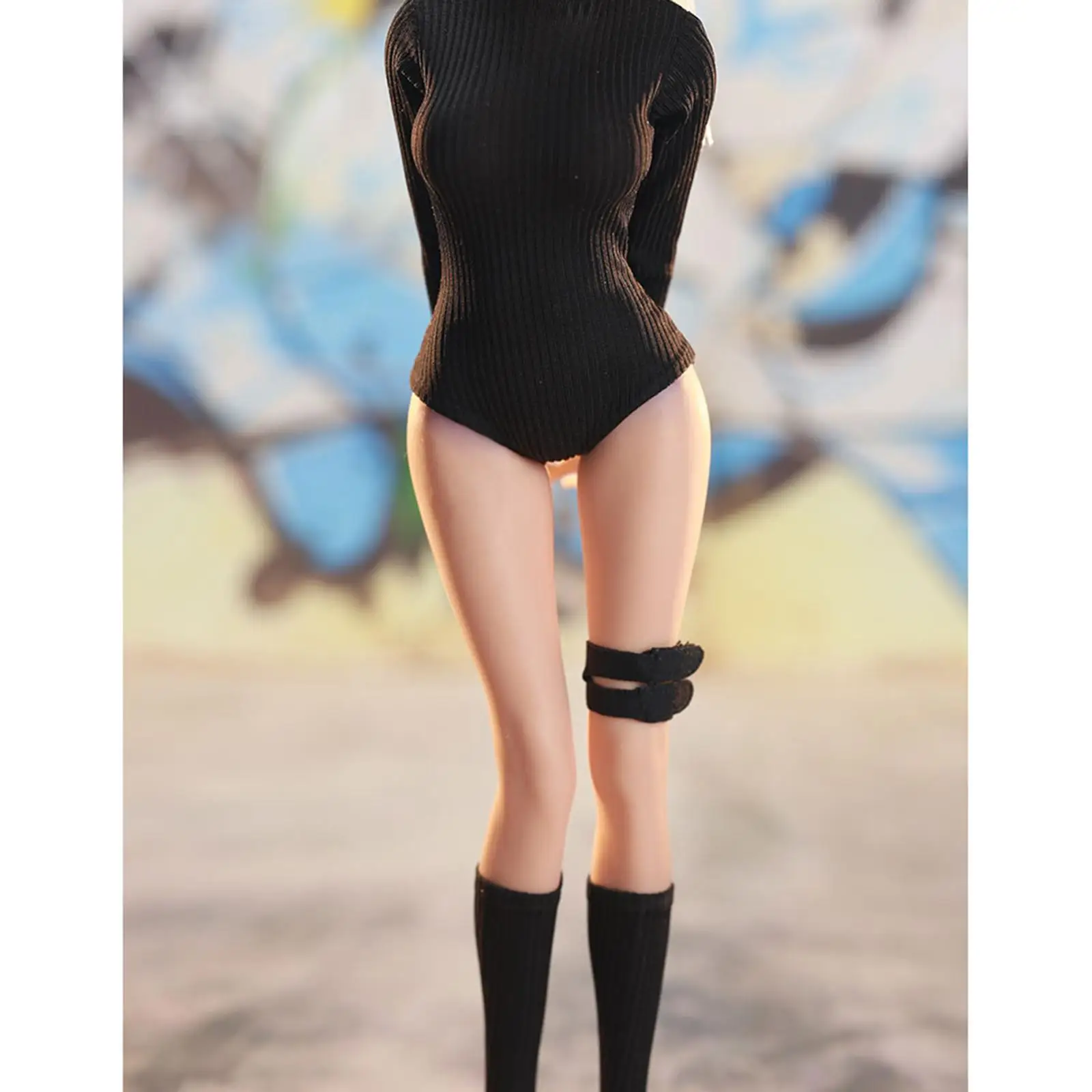 1/6 Scale Figure Miniature Jumpsuits with Tube Socks Shapewear Action Figure Summer Outfits Gym Clothes for 12 Inch Female Doll