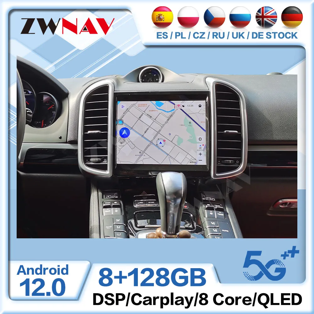 

Экран Carplay для Porsche Cayenne 2011 - 2016 радио Android аудио стерео Авто GPS автомобильный мультимедийный плеер головное устройство DSP