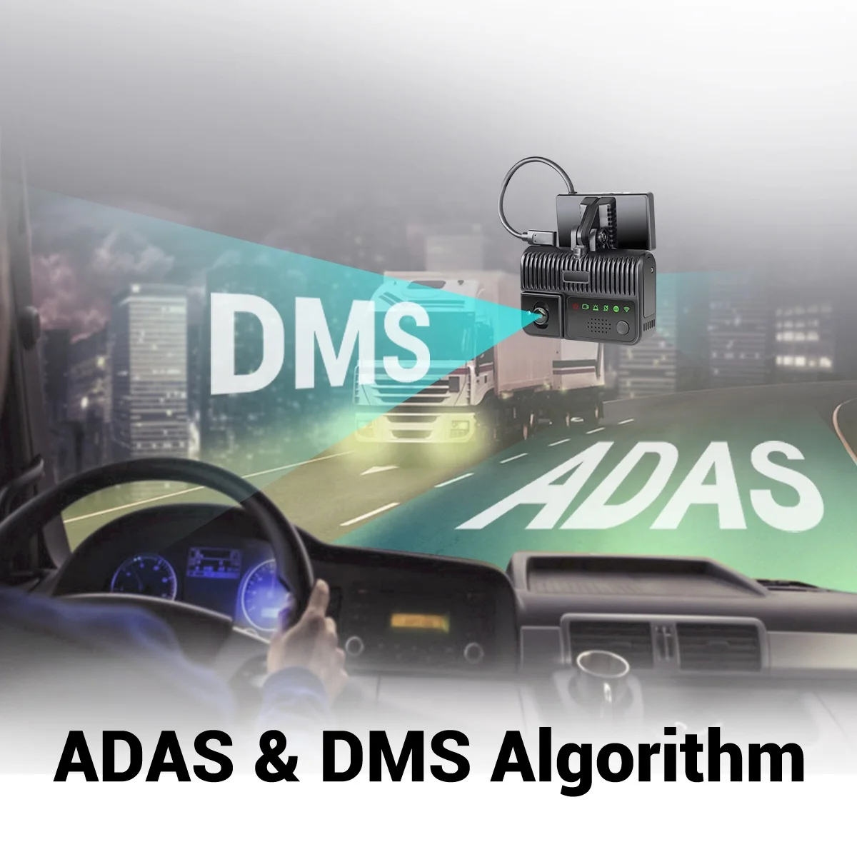 4g Dash Camera With ADAS Smart Monitoring for Truck Fleets and Front and Inside Cabin Dual Dash Camera Driving Recorder