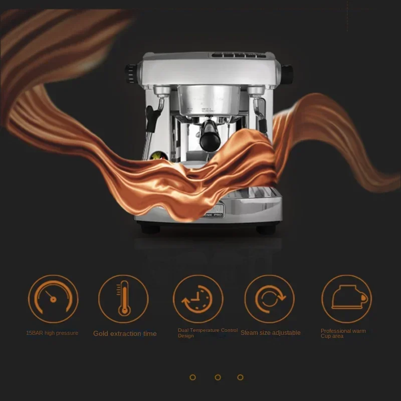 Portable 220vProfessional Semi-automatic Double-pump Household Espresso Machine Milking Machine