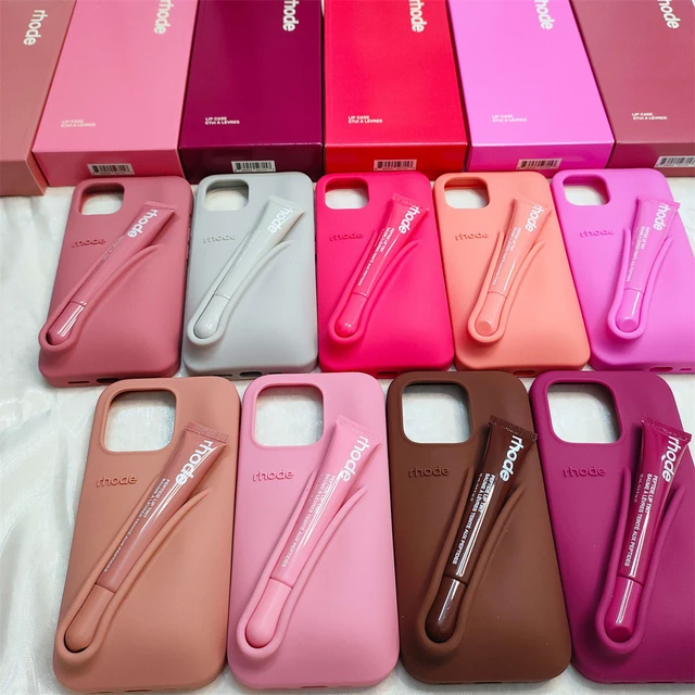 INS New Color Lipstick Silicone DIY Rhode Phone Case For INS New Color Lipstick Silicone DIY Rhode Phone Case For