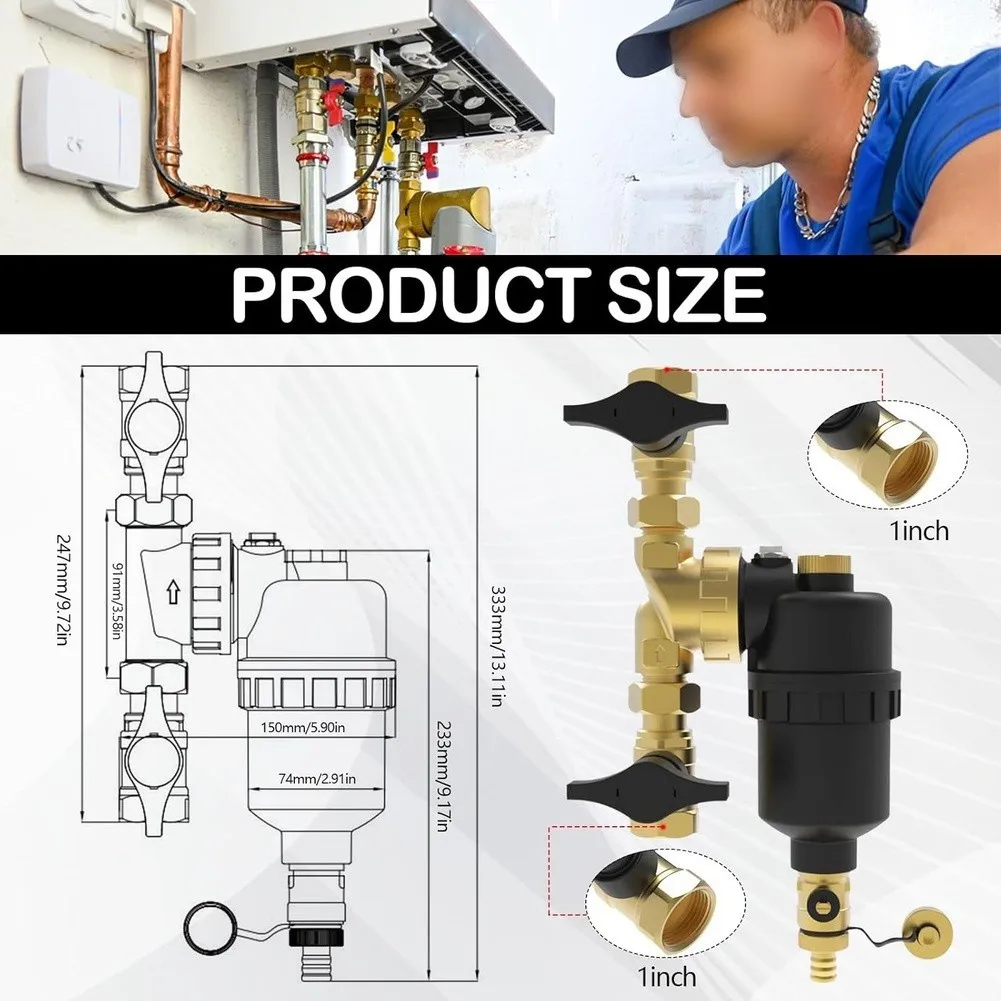 For Costly Repairs Heating System Filter Magnetic Particle Trap Magnetic Filter Temperature Fluctuation Resistant
