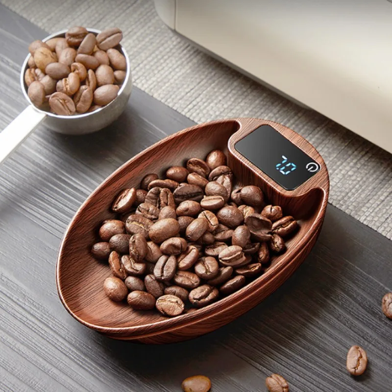 Coffee Beans Weight Pattern Electronic Tea Scale Touch Screen Long Battery Life Coffee Scale Precision 0.1g/200g Kitchen Scale