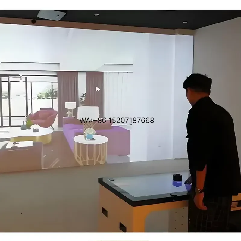 Wmwmnu for Interior Design Virtual Reality Room Tangible 3D Tabletops for Virtual Tours 360 Degree Object Recognition Table