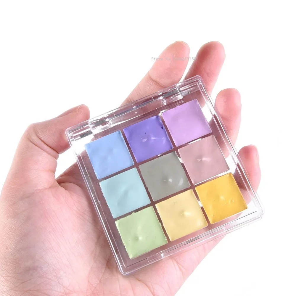 Transparent Watercolor Paint Distribution Box Acrylic Palette Art Supplies Student Outdoor Portable Watercolor Drawing Paint Box