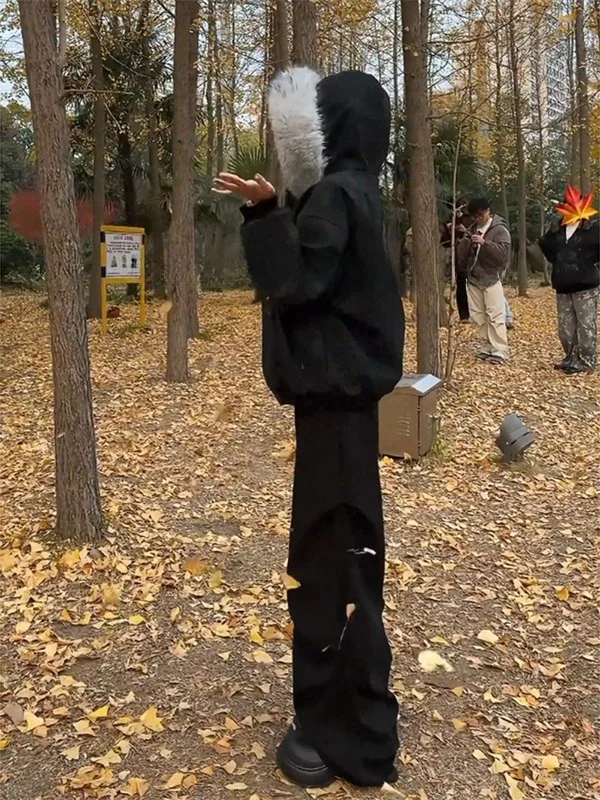 

Мужские плиссированные брюки Cleanfit с широкими штанинами, американского стиля, свободного кроя, с низкой посадкой, модные, с эффектом драпировки, расклешенные, в стиле Knife West