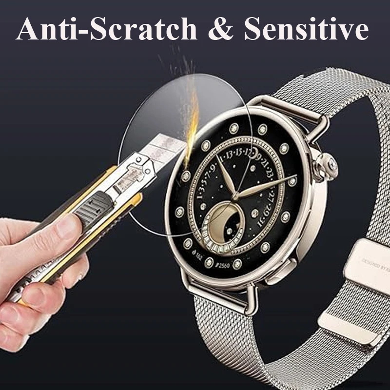 الزجاج المقسى سهلة التركيب فيلم لساعة شاومي S4 41 مللي متر HD المضادة للخدش واقي للشاشة الأفلام لساعة شاومي S4 41 مللي متر #4