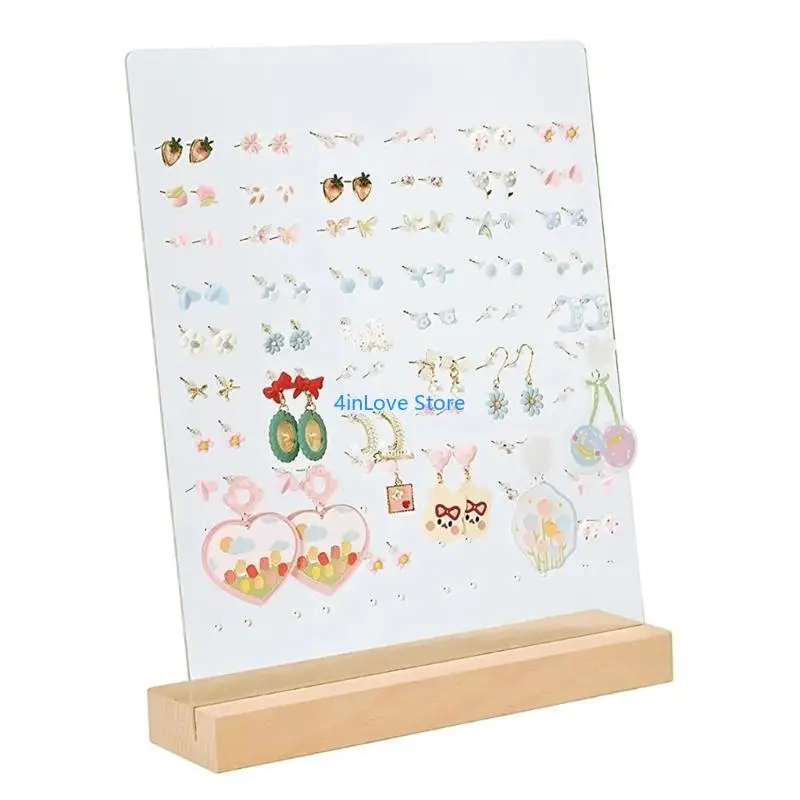 T4MD Acrylohrring Ständer Schmuck Display Rack Frauen Schmuck Pegboard