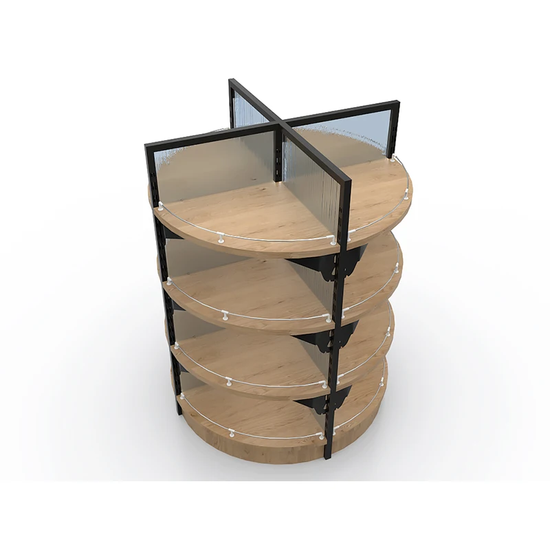 Retail Store 4 Tier Round Display Rack