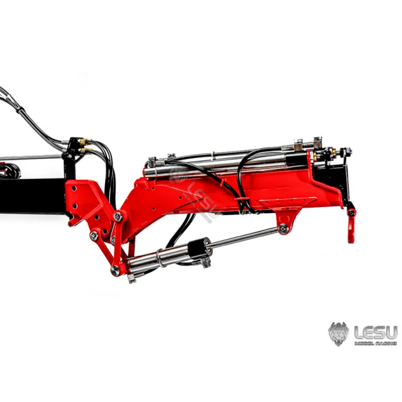 LESU Metall-Flugausleger-Kran RTR für 1/14 RC Hydraulik-Dumper-Auto-LKW DIY-Modell, verbessertes Teil, lackiertes, montiertes Modellteil – Detail 9