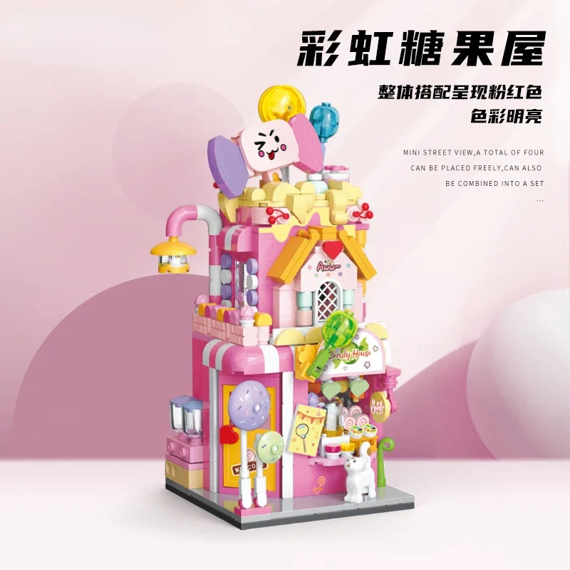 Fun scene series building block toy decoration gift