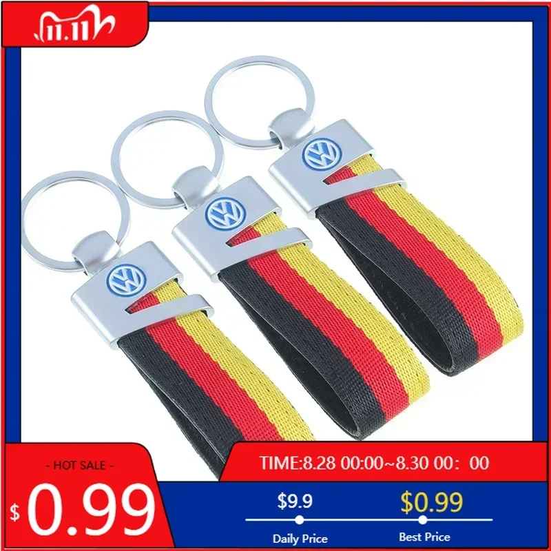 

Брелок-колпачок для ключей из нейлона с логотипом автомобиля для Volkswagen Touareg, Passat, Beetle, Sharan, Tiguan, Caddy, Jetta, Golf, Magotan, Santana, CC