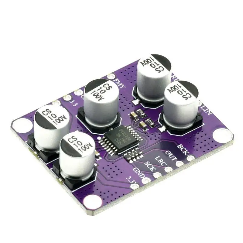 NEW 24Bit PCM1808 Stereo ADC Module 105dB SNR Single‑Ended Analog‑Input Audio Decoder Board I2S Player Diy Electronic Component view 5