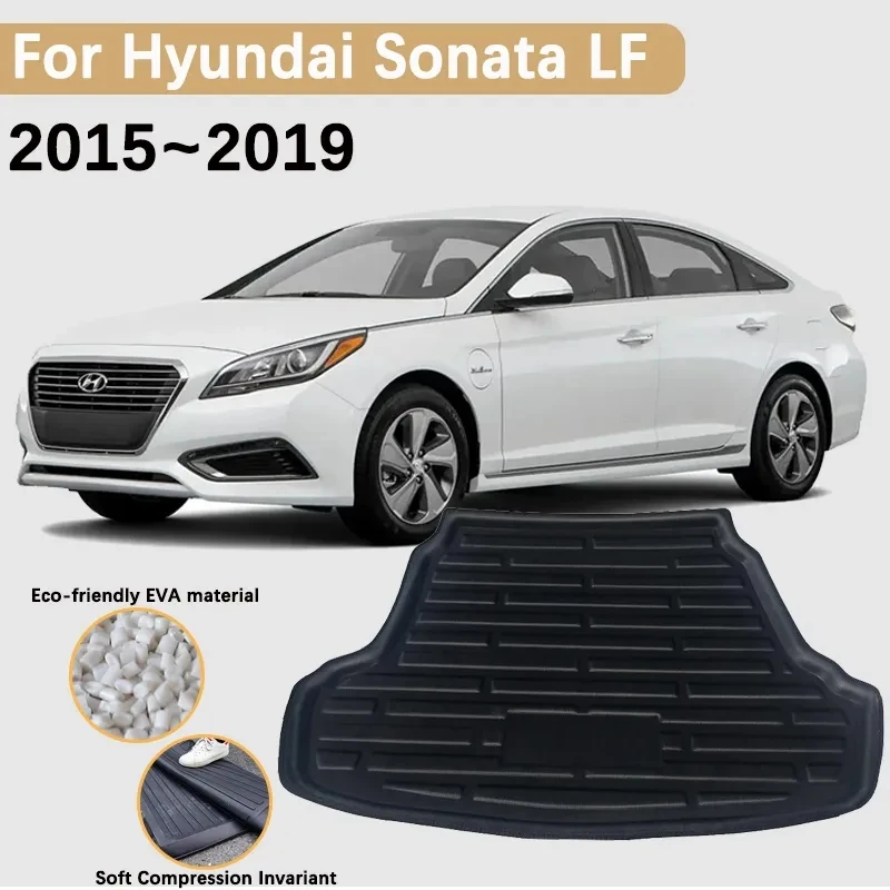 

for Hyundai Sonata LF 2015 2016 2017 2018 2019 Car Trunk Mat Rear Boot Cargo Trunk Waterproof Carpet Storage Pad EVA Accessories