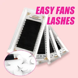 Abonnie Easy Fans Volume Lashes Extensions Auto Fans Wimpernverlängerungen Falsche Wimpern Blooming Easy Fan Volume Cilios