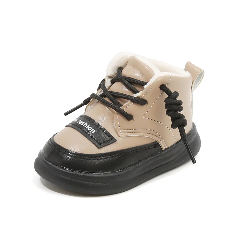 

Лидер продаж, детские кроссовки 2025 года, осенняя детская обувь с плюшевой толстой хлопковой обувью, модные зимние ботинки на мягкой подошве, обувь для мальчиков, сапоги для девочек