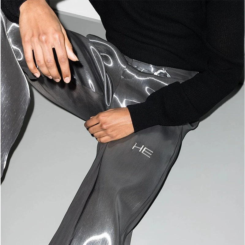 HELIOT EMIL سراويل غير رسمية ذات أرجل مستقيمة للرجال والنساء من HELIOT EMIL ملابس عمل مستقبلية #4