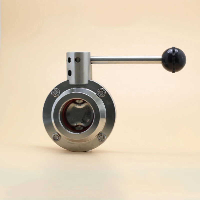 KF valve vacuum quick installation butterfly valve 304 stainless steel corrosion resistant manual valve KF16 KF25 KF40 KF50