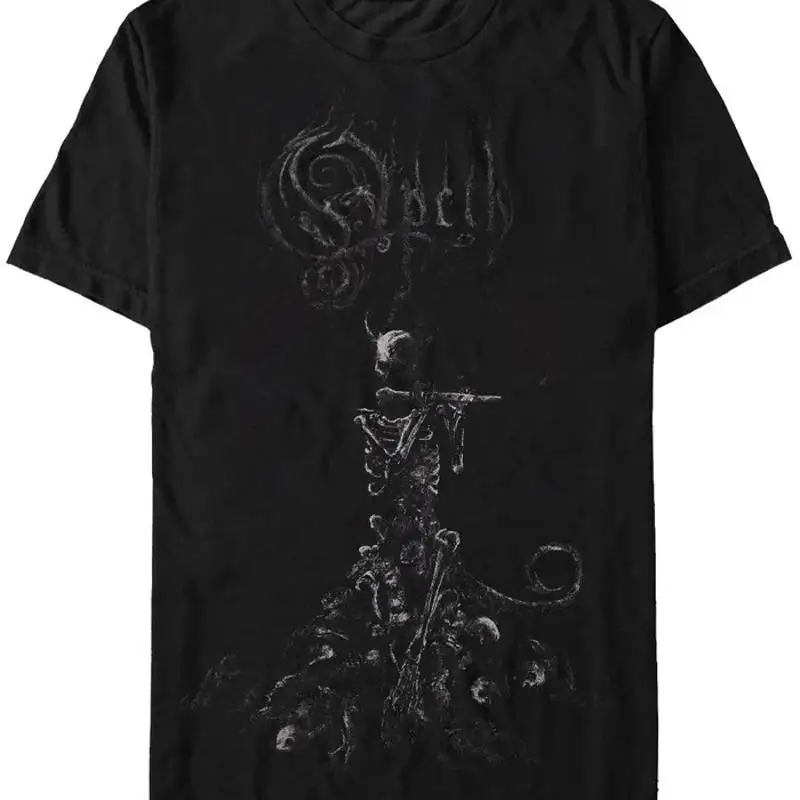 Opeth Pipe T Shirt Black Cotton Size S To 5Xl