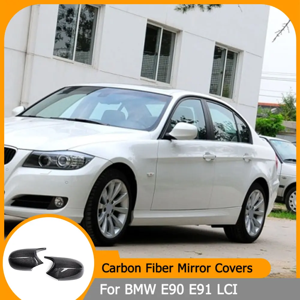 

Replacement Mirror Cover for BMW E90 E91 LCI 2009-2012 Carbon Fiber Rearview Side Door Mirror Cover Caps