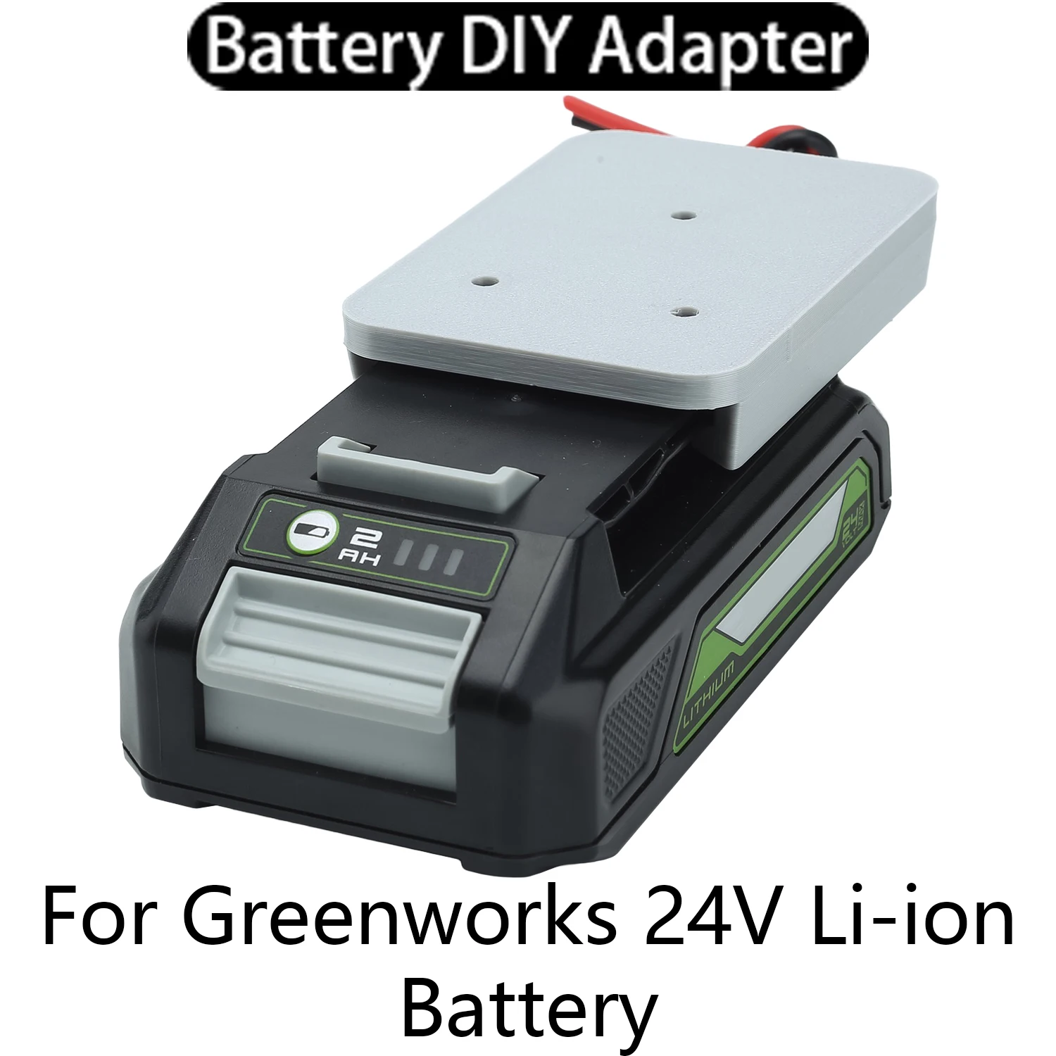 

Battery DIY Adapter For Greenworks 24V Li-ion Battery 14AWG Wire DIY Adapter Connector Power Tool Accessory