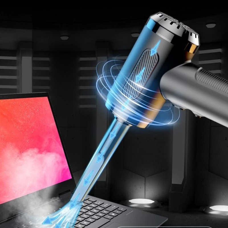 Máy làm sạch khí nén Máy thổi khí Duster cho PC Clean 3 tốc độ 50000RPM